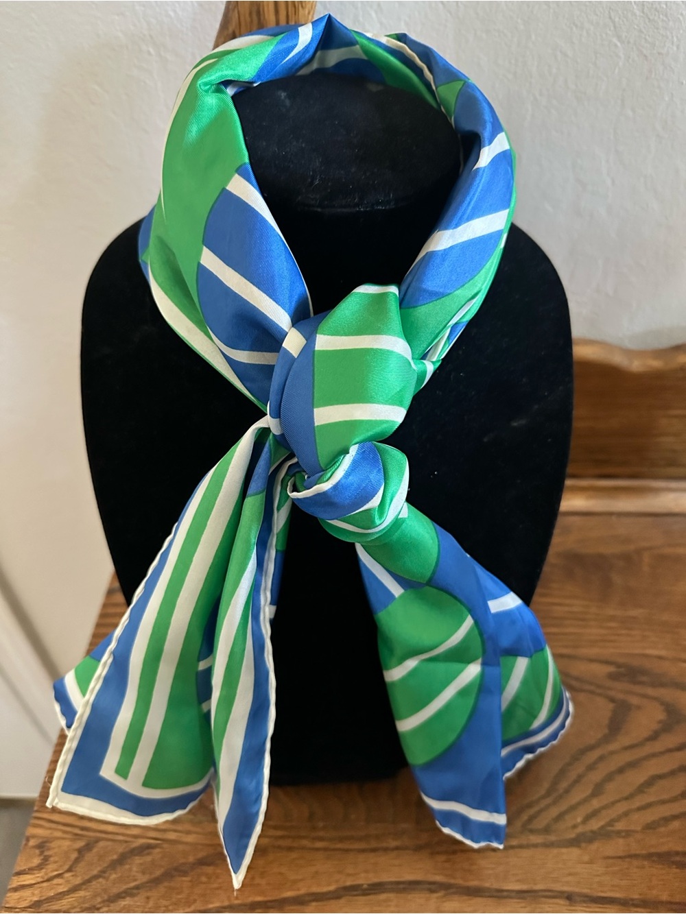 Vera Neumann Geometric Neck Scarf 1960s